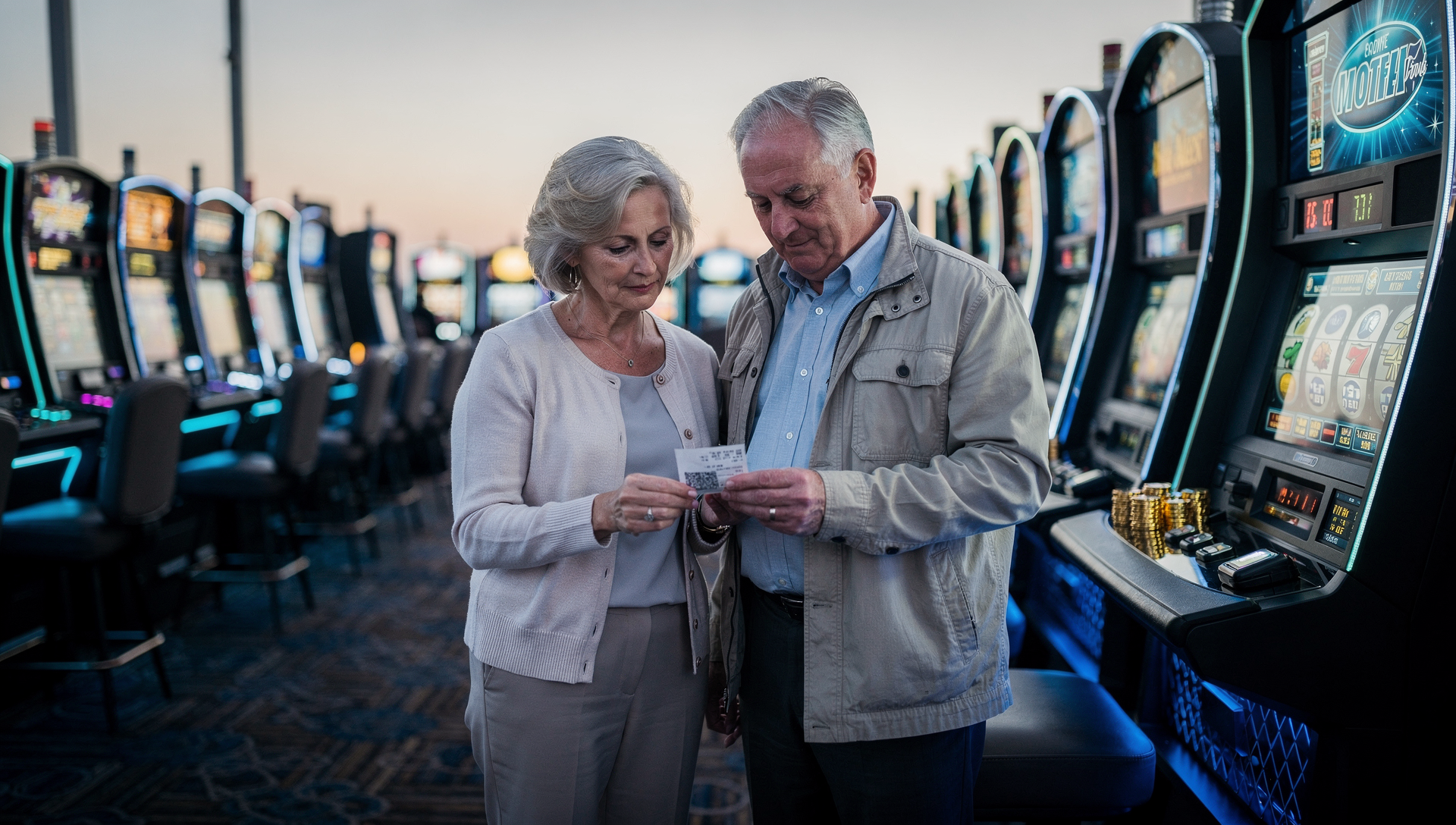 Canadian snowbird reviewing travel calendar and casino tax forms to calculate the Substantial Presence Test